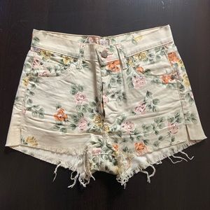 Citizens of Humanity Chloe Floral Cutoff Shorts